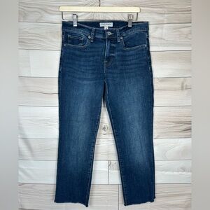 Lucky Brand Mid Rise Straight Cropped Jeans. Size 8